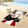 Asciugamano da Spiaggia con Stampa di Marilyn Monroe, Asciugamano Grande Morbido ad Asciugatura Rapida per Spiaggia Campeggio Nuoto