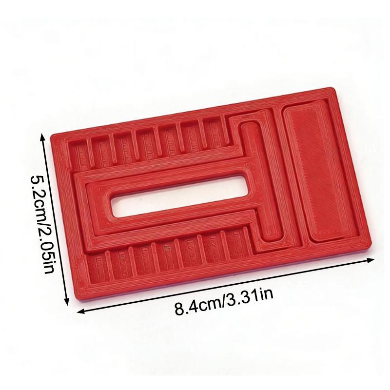 Foldable Desktop Phone Holder 7-Level Adjustable Mini Phone Stand Credit Card Sized Design Portable Compact For Travel & Storage