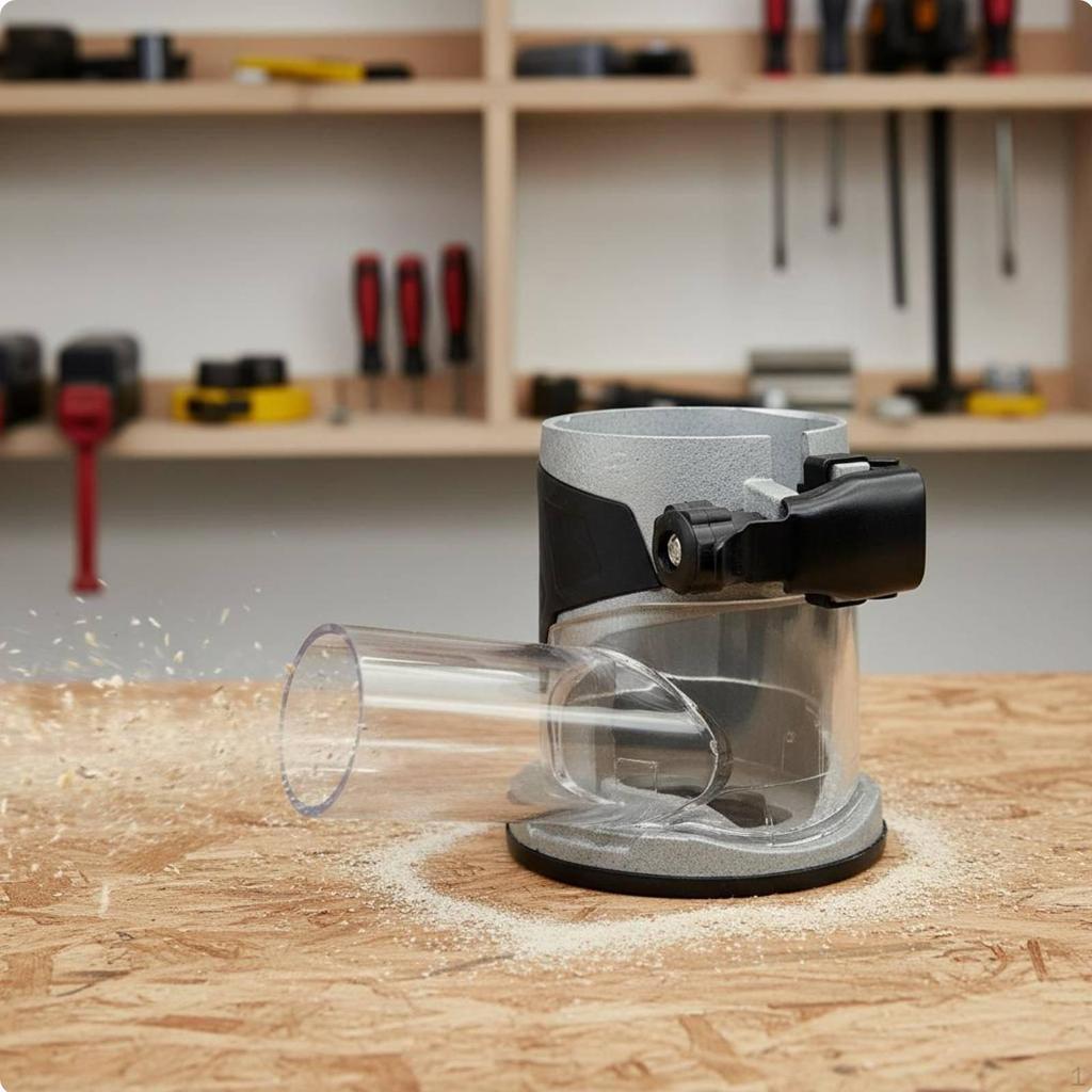Router Dust Collection Base Thickened PC Material Transparent Trimmer