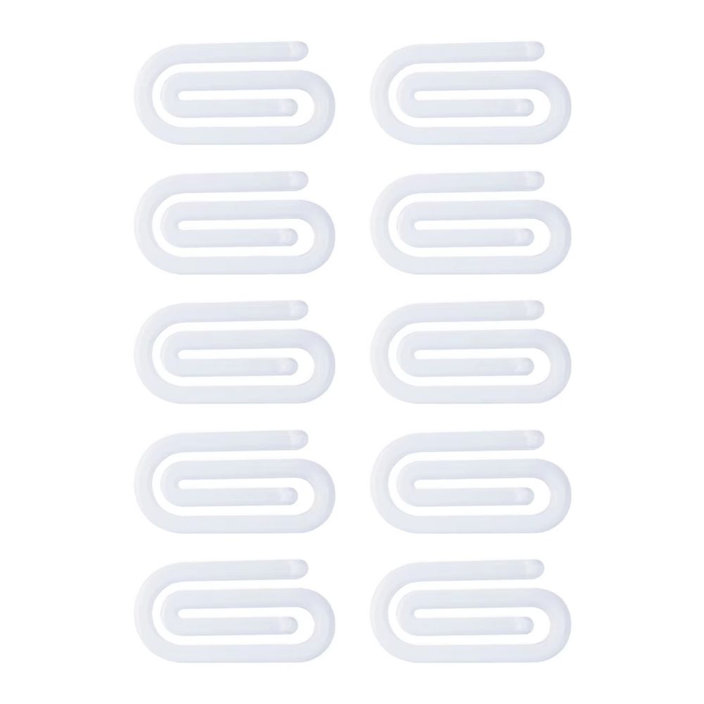 10Pcs Acrylic DIY Bookmarks Transparent Unfinished Bookmarkers Acrylic Paper Clips  Crafts Decors