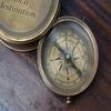 Brass Nautical Compass Engraved Compass Collectibles Steampunk Gifts for Him