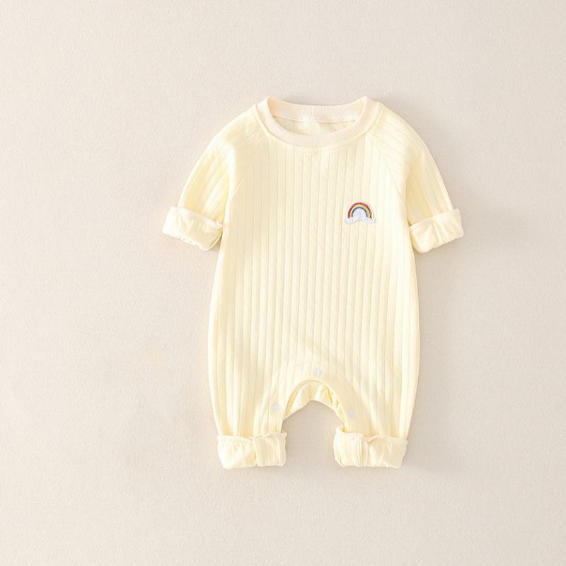 

Детские комбинезоны для девочек и мальчиков, одежда из хлопка, детский комбинезон, однотонный цвет, милая одежда принцессы, весна-осень, 0-2 года 80 бежевый