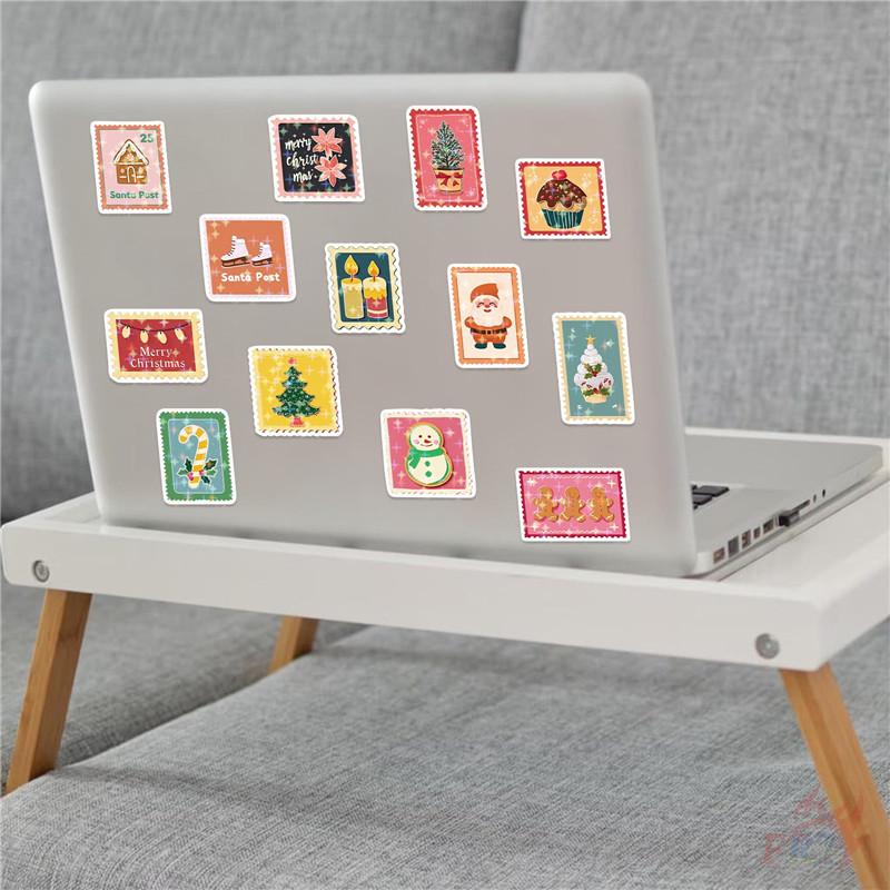50Pcs/Set Pink Christmas Stamp Series 02 Stickers DIY Fashion Waterproof Doodle Decals Stickers