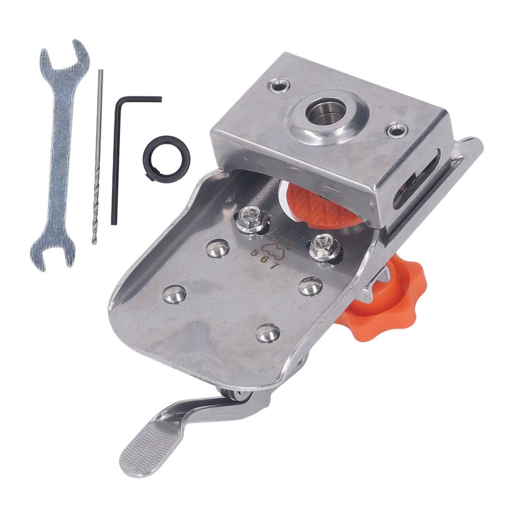 Hinge Hole Drilling Jig 3 To 7mm Edge Distance Adjustable Quick Clamping Precise Positioning 35mm