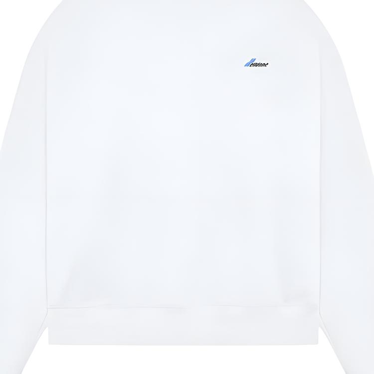We11done Ss23 Logo Round Neck Long Sleeve Sweatshirt Unisex sweatshirt Gray WD-TS1-23-996-U-GY