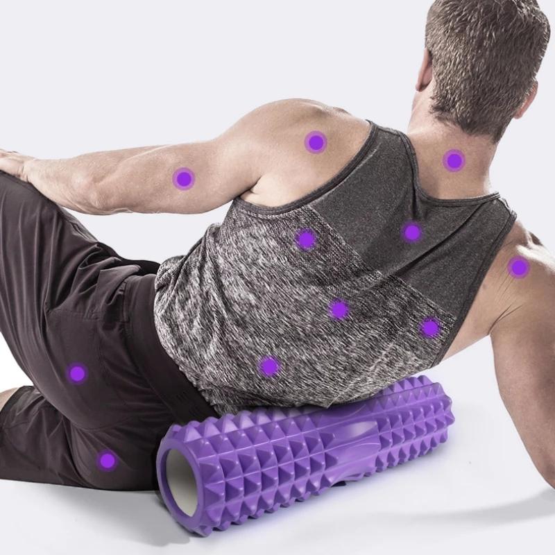 Hollow EVA Yoga Roller Yoga Massage Column Block Fitness Pilates Gym Muscle Back Stick Body Relax