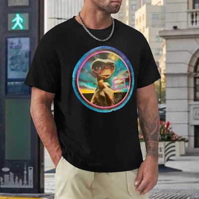 E.T. Bügeleisen Transfer 80er T-Shirt Essential T-Shirt Harajuku Motion T-Shirts Kreativ Fitness Lustig Vintage Eur Größe