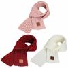Cachecol Infantil Meninos Meninas Bebê Inverno Quente Cachecol Feminino Xale Tricô Cachecol Infantil Gola de Pescoço Manter Aquecido Acessórios Barato Pai