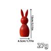 3D Printed Easter Bunny Striped Figurine | Festive Home Decor