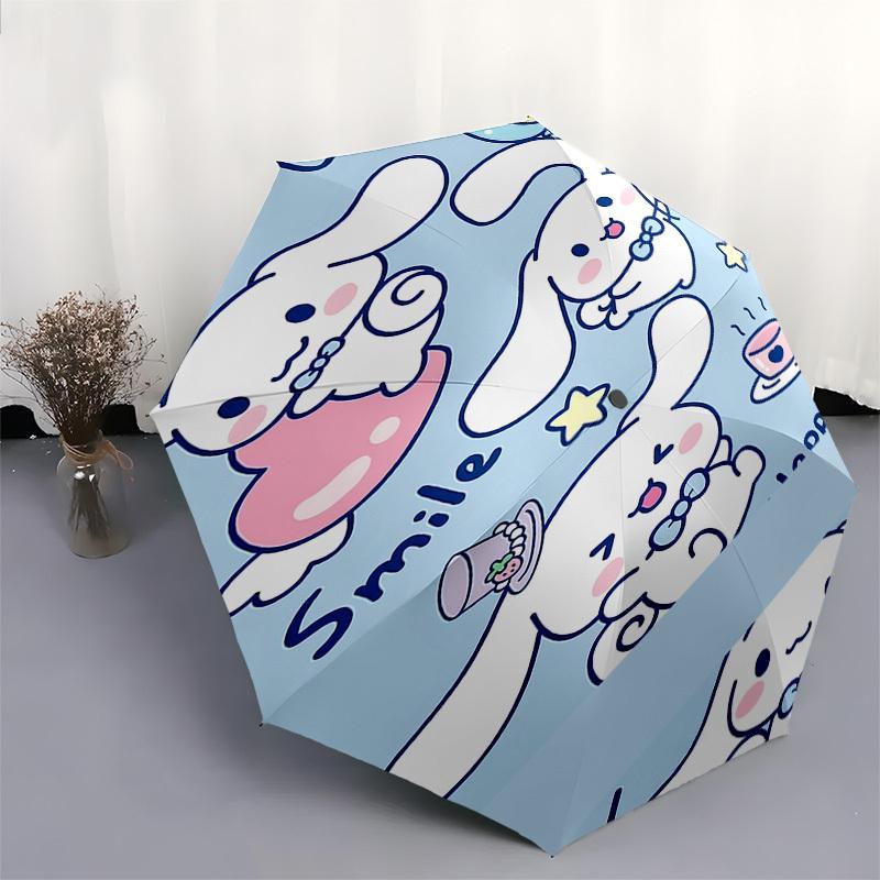 1pc Lucky Rabbit umbrella automatic open/close, 8-Rib Durable Frame, Compact Folding Design, Ideal Birthday/Holiday Gift  1128A