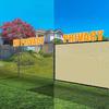 Dust-proof Balcony Fence Privacy Shade Screen Thickened Windscreen Mesh Cover  Car Shed Awning