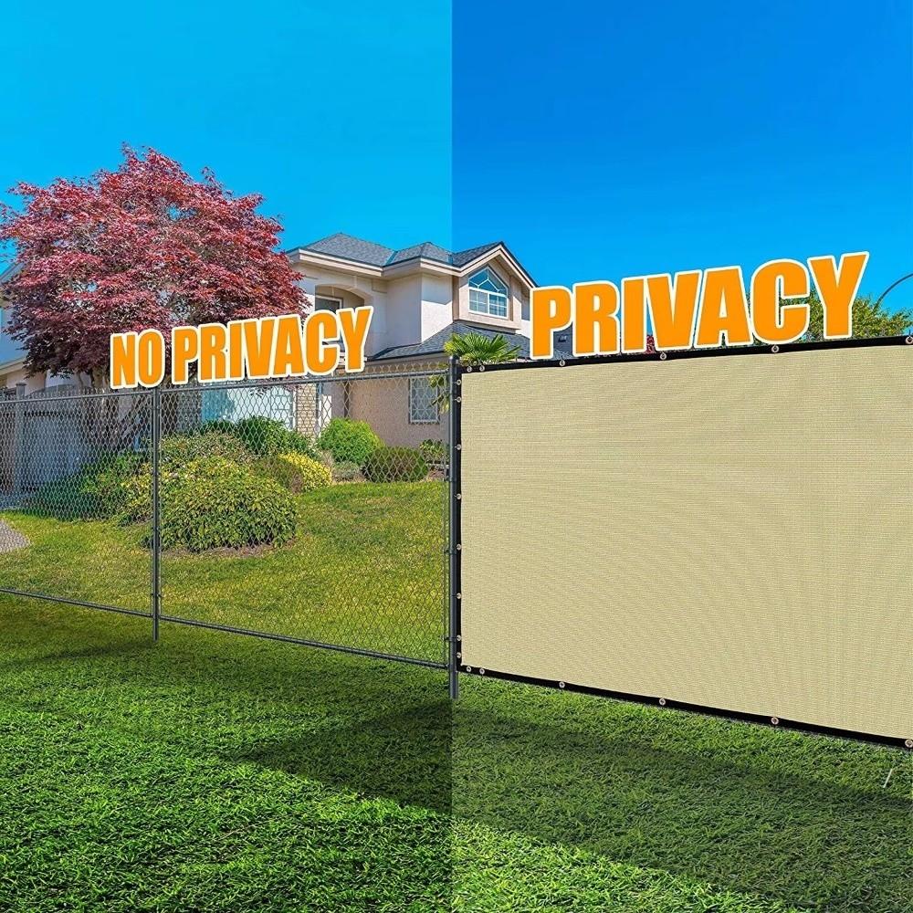 Dust-proof Balcony Fence Privacy Shade Screen Thickened Windscreen Mesh Cover Car Shed Awning