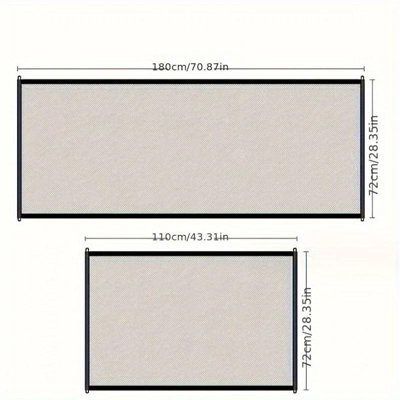 

Новые многофункциональные защитные ворота для домашних животных, простая установка, складная сетчатая ограда, внутренний и наружный вентилируемый барьер для домашнего хозяйства, управление домашними животными S чёрный