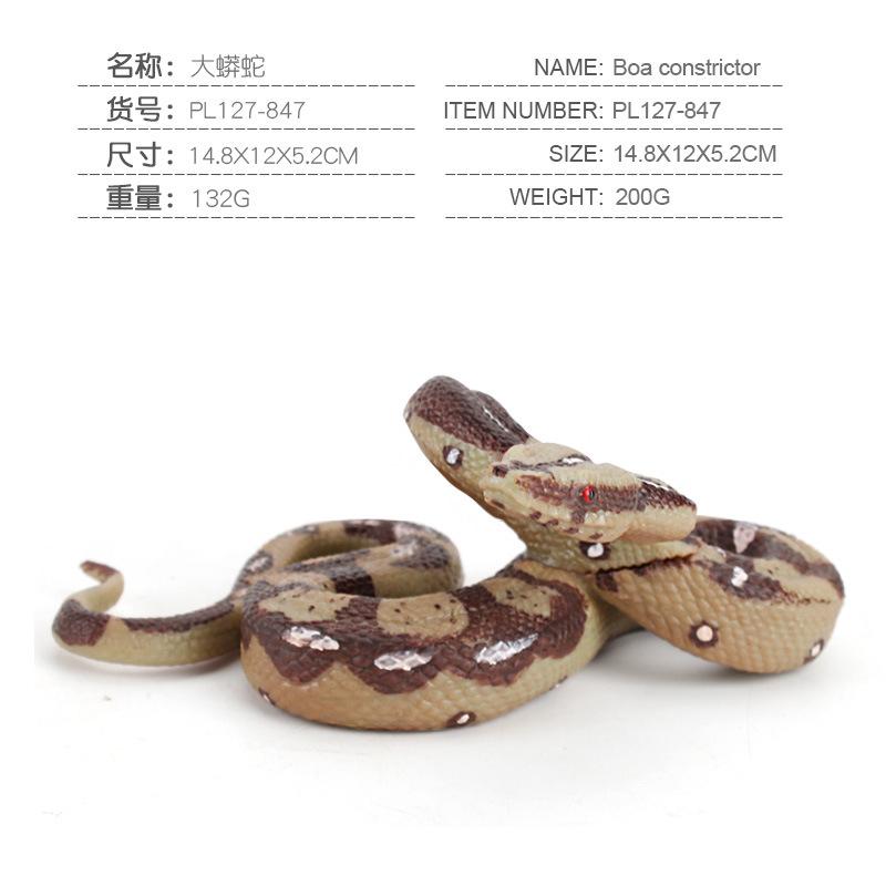 Intricate Large Python Snake Decorative Model In Pvc Ideal For Imaginative Play