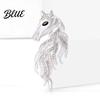 Animal-inspired Jewelry Horse Brooch Sparkling Rhinestones Inlaid Enamel Gift Pin
