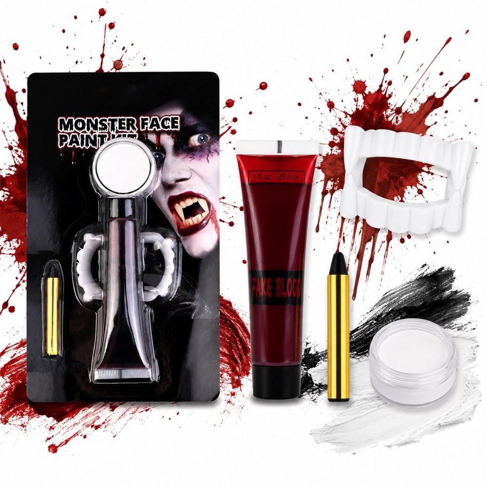 Halloween Washable Blood Fire Face Painting Kit SFX Makeup 1 Pcs