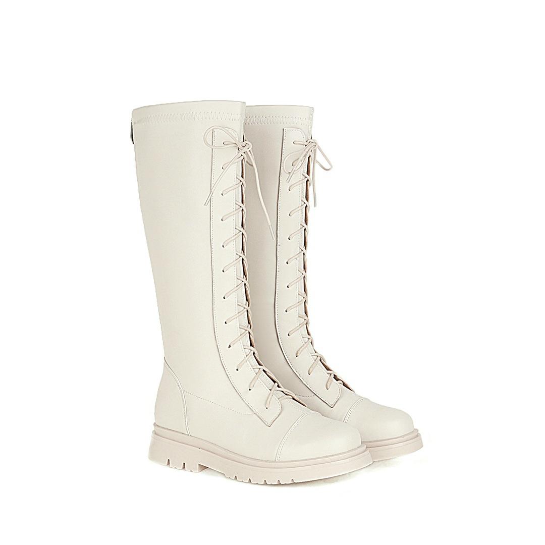 

Девочки ботинки 2025 весна и осень высокие ботинки показ мод одинарные ботинки детские ботинки мартин бархатные принцесса кожаные ботинки 39 (inner length 24.5cm)