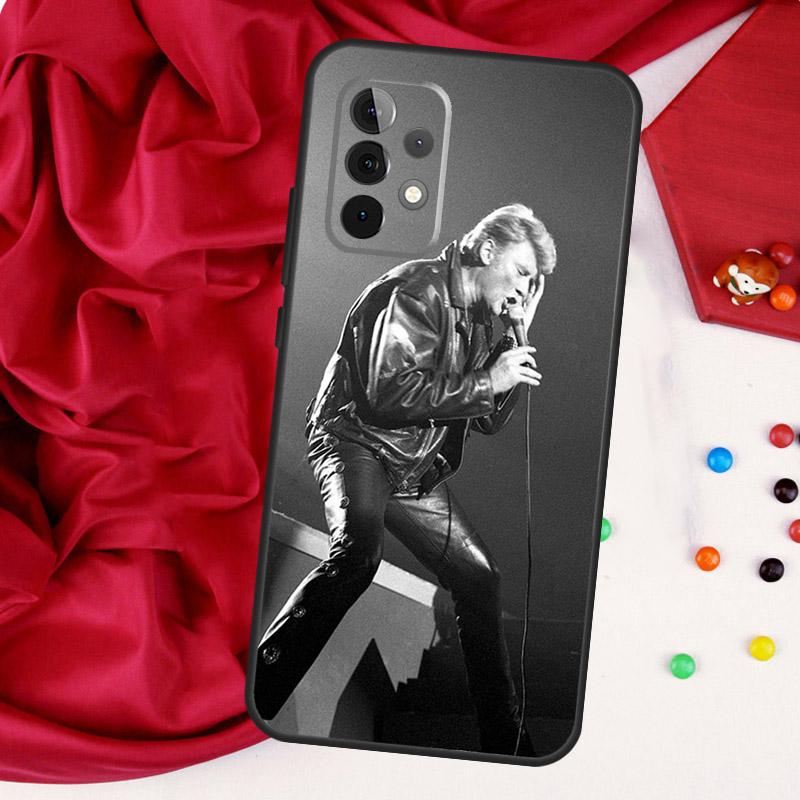 Johnny Hallyday Music Case For Samsung Galaxy A54 A34 A14 A51 A71 A12 A22 A32 A52 A13 A23 A33 A53 A73 Coque