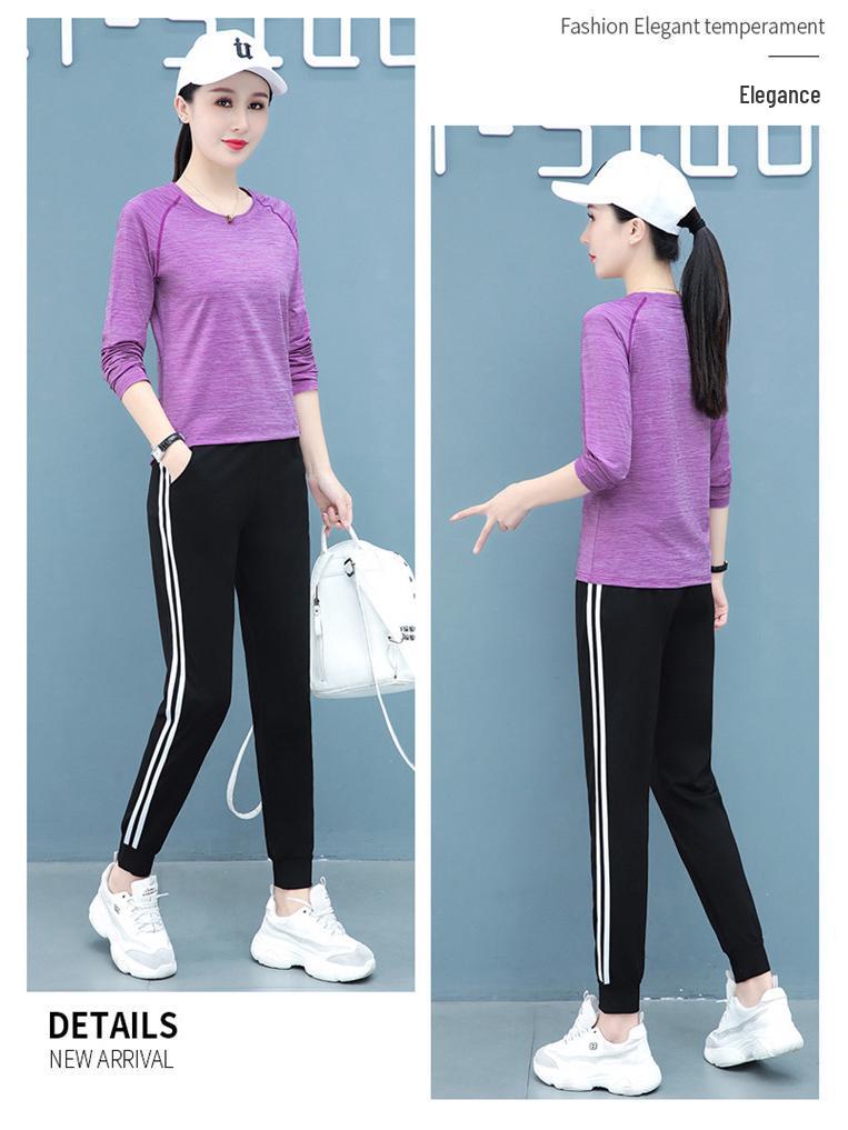 Dámská rychleschnoucí sportovní souprava Woodpecker - 2025 Ležérní dvoudílný set na běh a lezení pro podzim a jaro