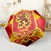 Gryffindor Pride And Loyalty Automatic Umbrella Sturdy 8-Rib Shaft Durable Plastic & Iron All-Season Umbrella for Travel Elegant Women's Umbrella