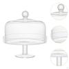 Acrylic Cake Stand with Dome Lid Round Plate for Festive Party Birthday
