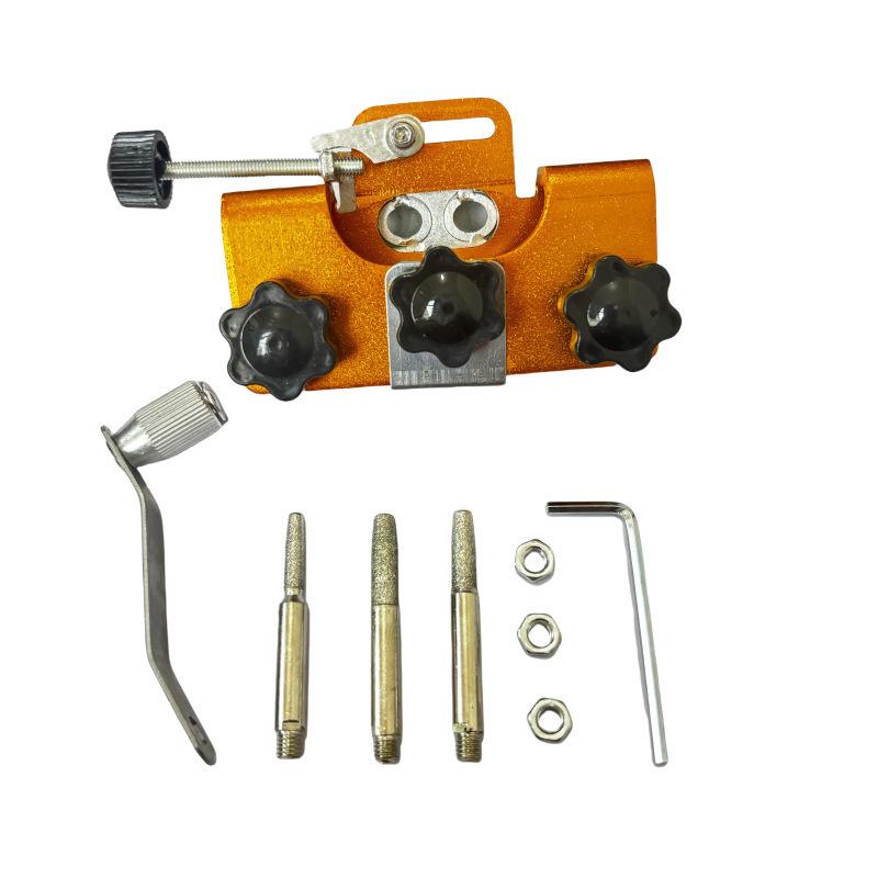 Portable Hand-Crank Chainsaw Chain Sharpener Tool