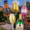 5 Stück 14 Zoll Mini Happy Birthday Wein Folienballon Für Geburtstagsfeier Dekoration