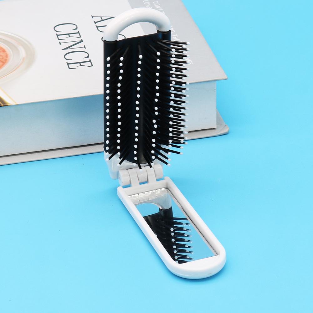 Taşınabilir Katlanabilir Makyaj Aynası ve Air Cushion Saçak Tarağı Seti