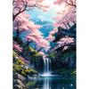 Cherry Blossom Fuji Mountain Sunset Tokyo Scenery Poster Print Canvas Painting Wall Art Pictures for Room Home Decor
