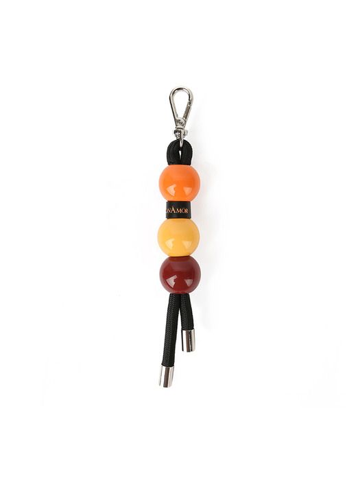 Conamor Black Sugar Ball Keychain - Maple brown