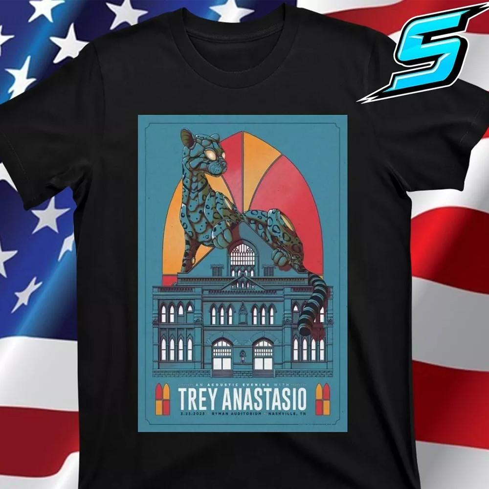 Trey Anastasio Ryman Auditorium 2025 T Shirt Full Size S-5XL Unisex T-Shirt XXXXL