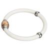 Antistatic Bracelet Negative Ion Wristband Silicone Energy Balance Bracelet for Outdoor Sports Fitness White 18cm