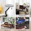 Cat Desk Bed, Cat Hammock 360 degrees Rotatable Adjustable for Window, Table, Work, Grey