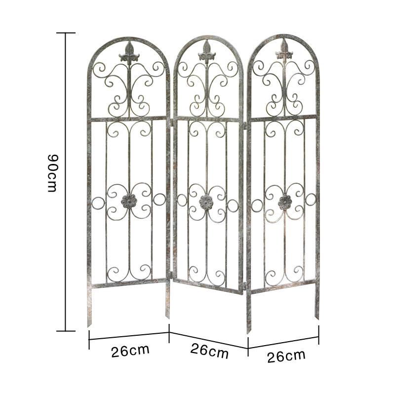 European Wrought Iron Trellis & Flower Stand for Garden Large