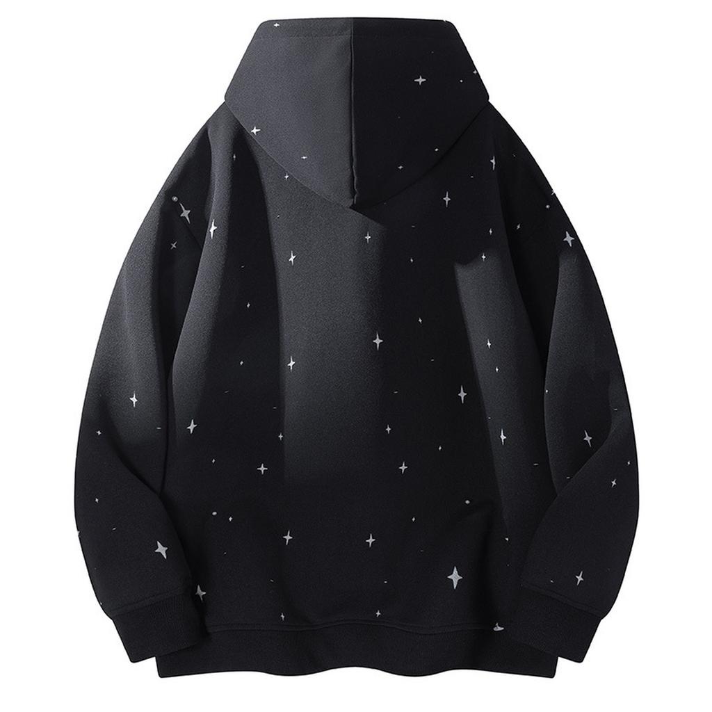 Splashing Ink Design Print Hoodie New Star Jumper Fashion Loose Long-sleeved Top