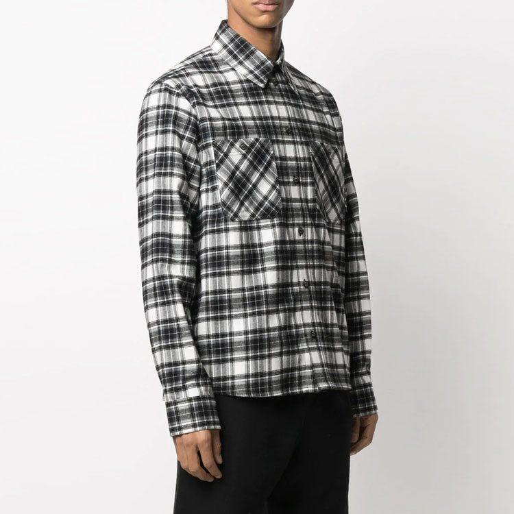 OFF WHITE SS21 Shirt Men's Black OMGA133R21FAB0021000