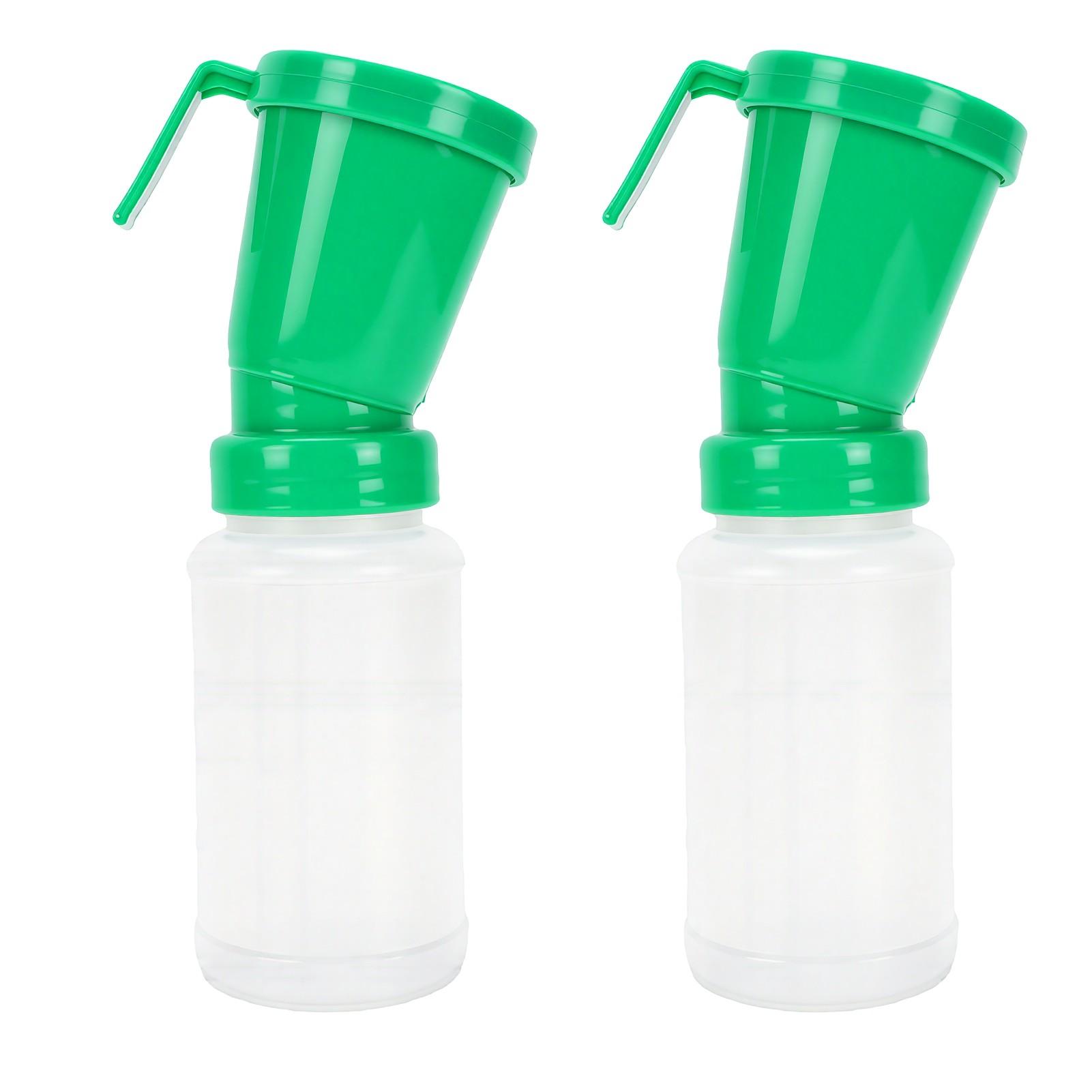 2 PIÈCES Tétine Trempette Tasse Anti Reflux Tétine Nettoyage Tasse Sûre Tétine Nettoyage Tasse pour Vache Mouton Chèvre 300ml vert