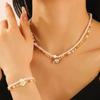 2pcs Set Bohemia Charm Hand-woven Acrylic Beads Shell Conch Bracelet for Women Summer Trendy Beach Bangle Jewelry Set Gift