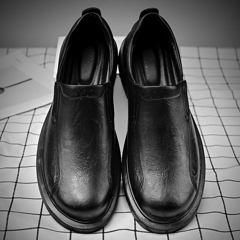 Genuine Leather Shoes Men Lace Up Fashion Loafers High Quality Luxury Brand Comfortable Men Casual Driving Shoes Male Moccasins