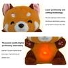 Plush Toy Red Panda Breathing Stuffed Animal  New For Anxiety Adults With Music Lights & Rhythmic Breathing In Four Modes