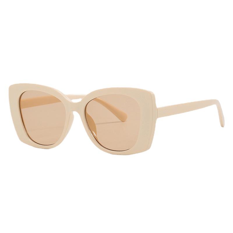 Retro Cat Eye Sunglasses Women Fashion UV Protection Decorative Streetwear Photo Accessories