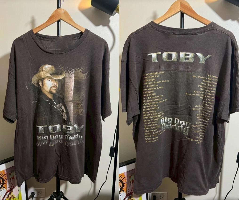 Vintage Toby Keith Tour Shirt Unisex Country Music Concert Tee Fan Band T-Shirt XL
