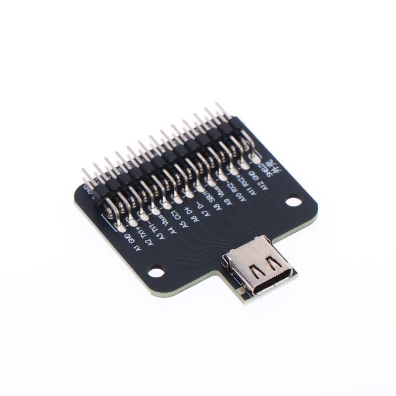 Type-C Male And Female Header Test Board Double-Sided Positive And Negative Insertion Row Pin 24P Male To Female Usb3.1 Adapter