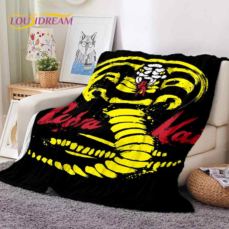 3D Cobra Kai Classics TV Amanda Karate Soft Flannel Blankets,Throw Blanket Comfortable Blanket for Picnic Beds Sofa Home Bedroom