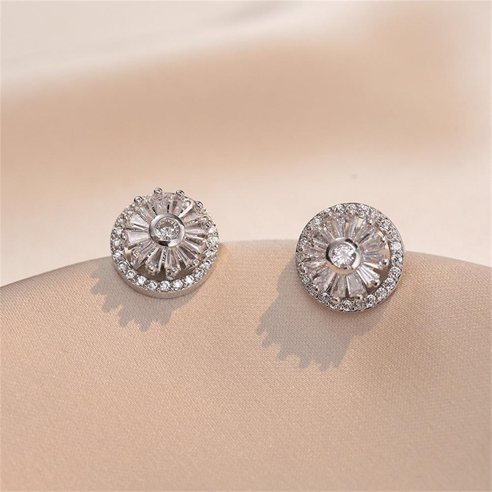 Necklace Women's Japanese and Korean Rotating Micro Inlaid Zircon Rotating Fashion Set Clavicle Chain Necklace Jewelry