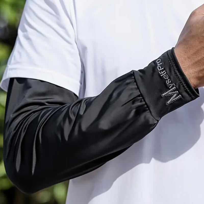 Men's Loose Ice Silk Sleeves Cooling Arm Cover - Breathable Quick Drying Outdoor Sports UV Protection Sleeves