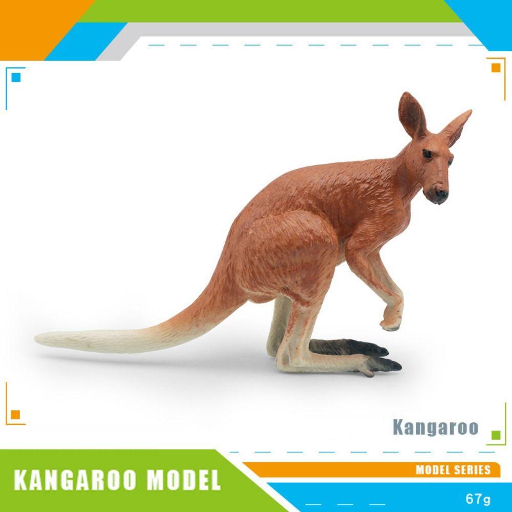 Handmade Craftsmanship Kangaroo Figures Simulated Design Kangaroo Statue Crafts Home Decoration