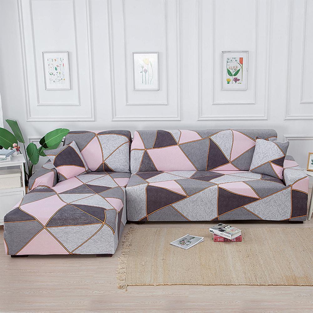 Sofa Cover For Living Room Stretch Printed Sofa Slipcover L Shape Corner Sofa Covers Funda Sofa Elastic Couch Cover 1/2/3/4-Seat