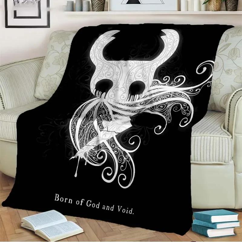 3D Print Hollow Knight Blanket Soft Sofa Cover Throw Game Blanket Fleece Tapestry Lightweight Warm Bed Blanket for Bedroom Couch