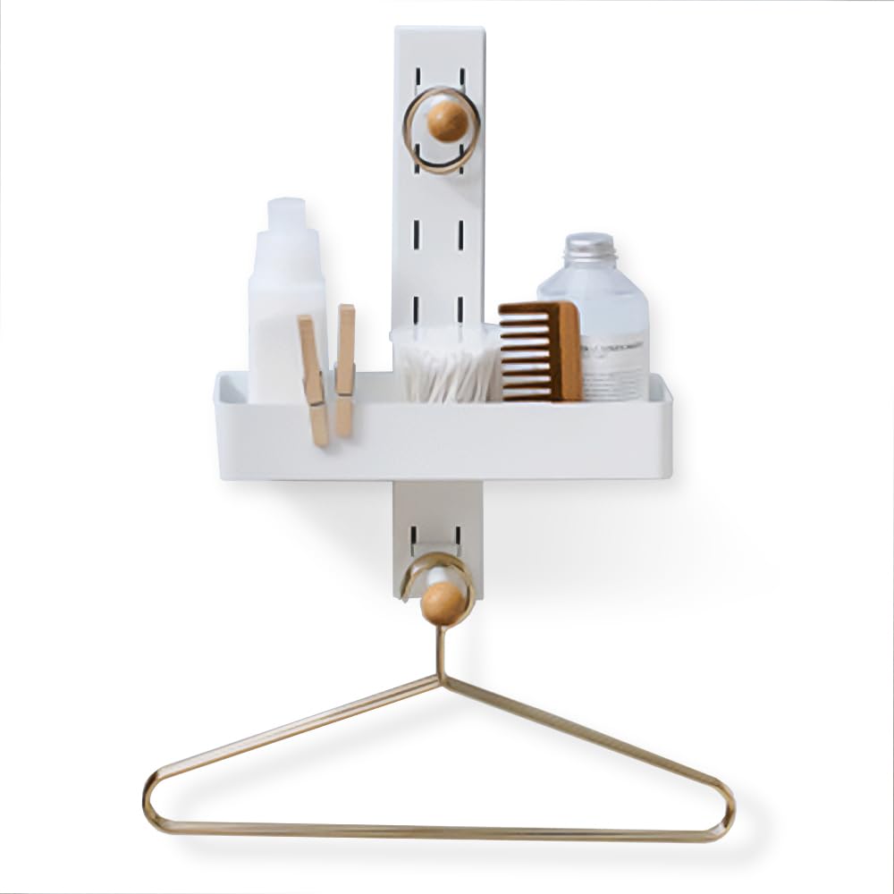 

IRIS OHYAMA Laundry Storage Shelf, LHR-300, White, Magnetic Storage Rack for Next to Washing Machine, Customizable Clothes Storage, Customizable for Y